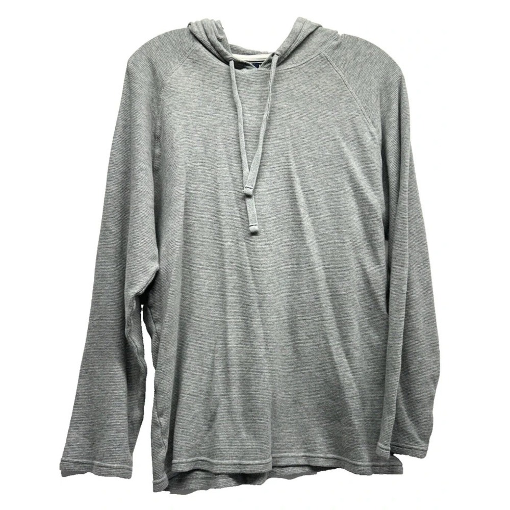 Polo Ralph Lauren Men's Large Cotton Grey Thermal Hooded Shirt (C2)